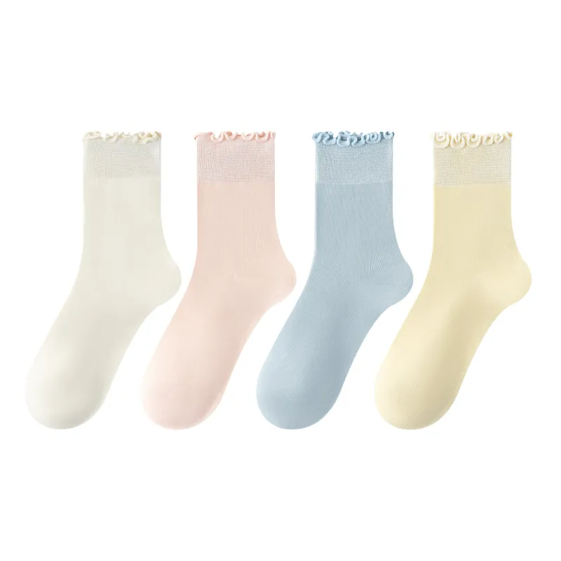 XXLLG Mid Calf Socks Women's 4 Pack-0