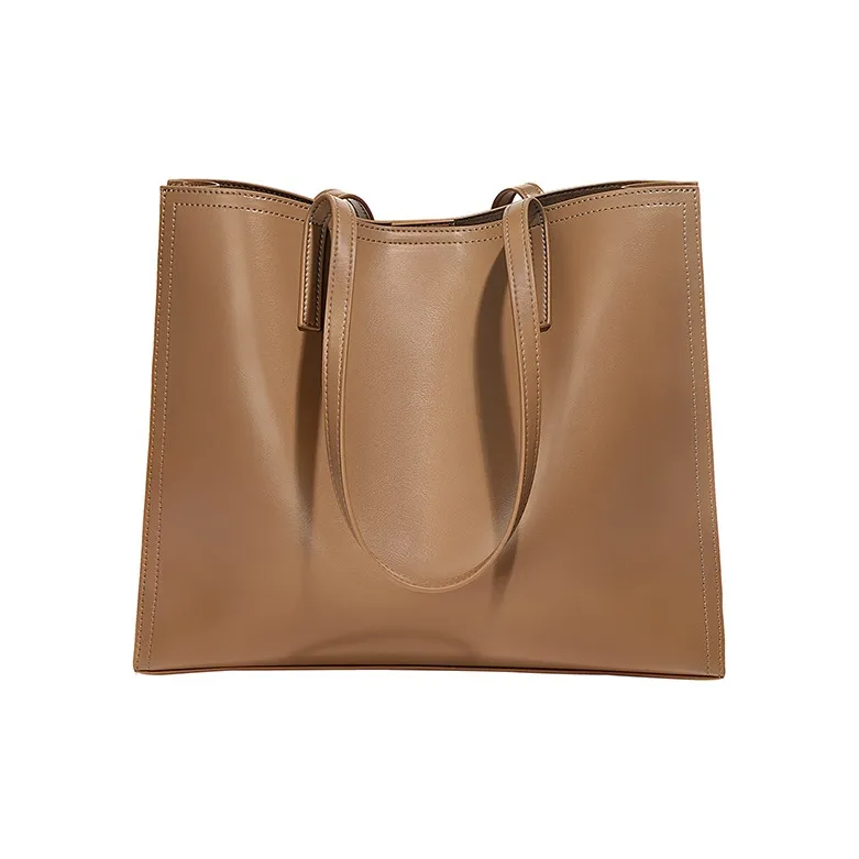 BLAKE FLEETO Cow Leather Tote Bag Shopping Bag Shoulder Bags Women's Brown-0