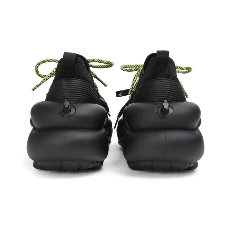 ZERO COSMOS Breathable Height Increase Low Top Chunky Sneakers Unisex Black-3