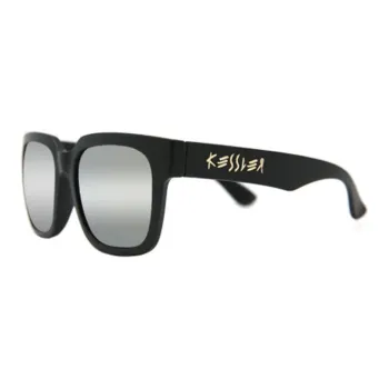 KESSLER TR/Memory Plastic Rectangular Sunglasses Unisex Black