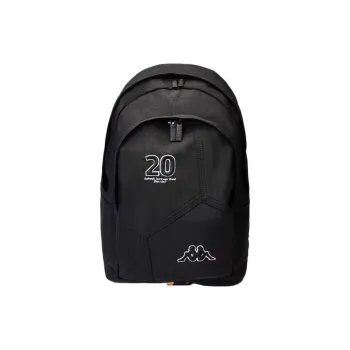 Kappa Fabric Backpack Medium Size Unisex Black