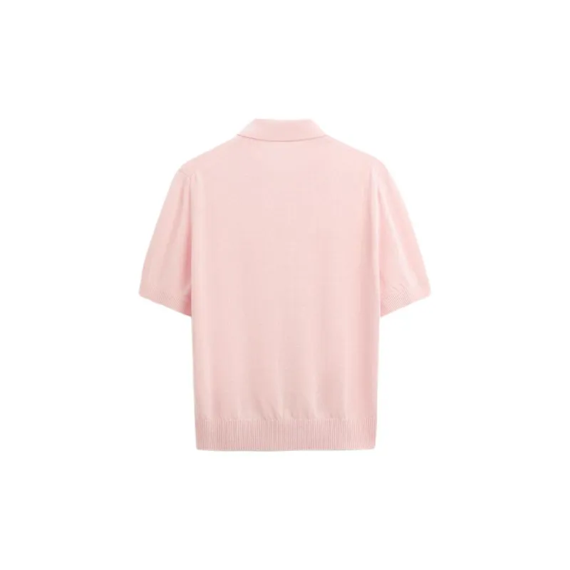 ZARA Polo Shirt Men's Light Pink Red-1