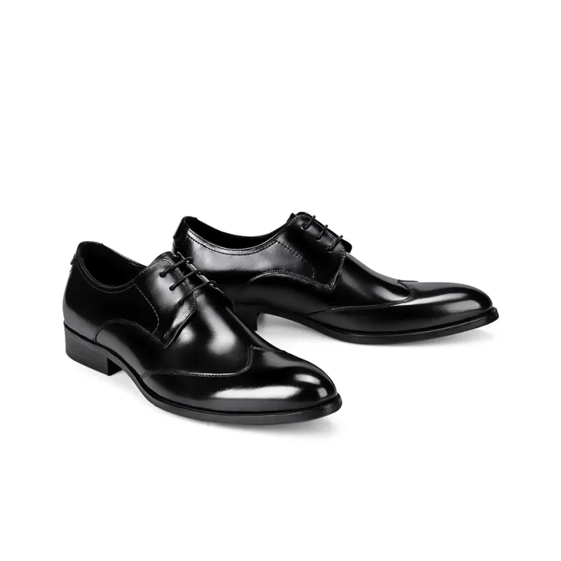 ASTON M.JAZZ Dress Shoes Men Low Top Black/Burgundy-3