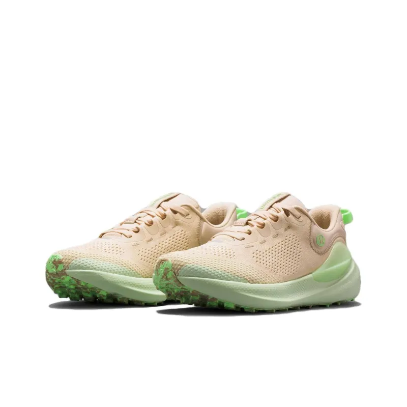 Lululemon Beyondfeel Trail Running Shoes Men Low Top Light Linen/Light Avocado Green/Neon Green-2