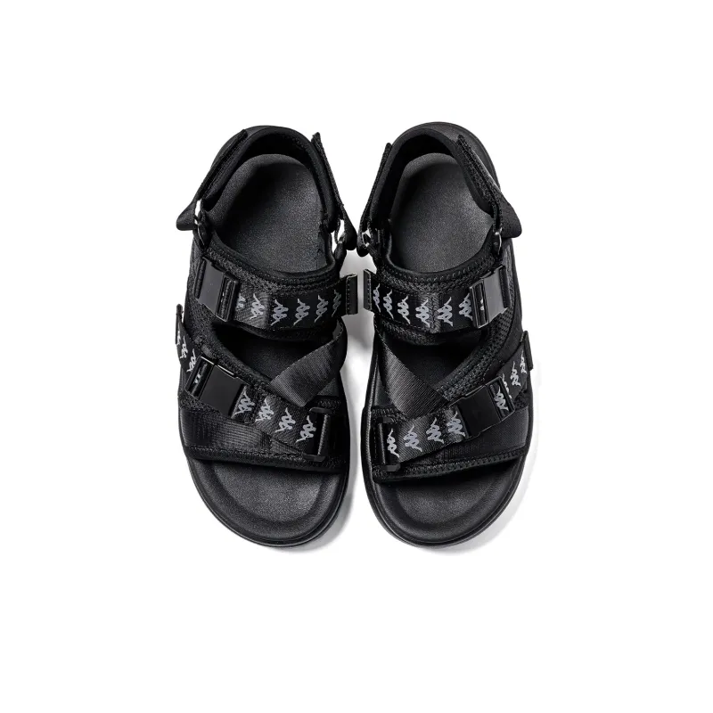 Kappa Jungle Lion Collection Cooling Slip Resistant Beach Sandals Unisex Black-3
