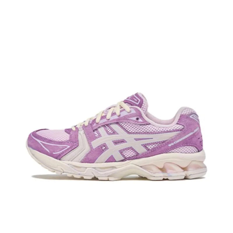 Asics Gel Kayano 14 Anti Slip Wear Resistant Low Top Casual Shoes Unisex Purple Rice-0