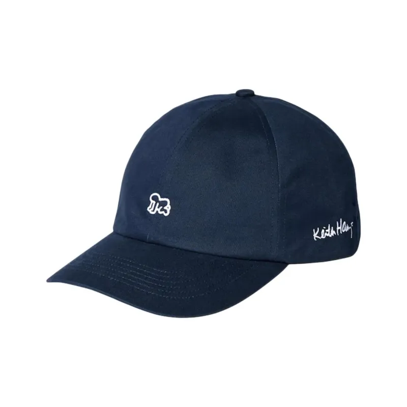 UNIQLO Cotton Baseball Caps Unisex White/Blue-2