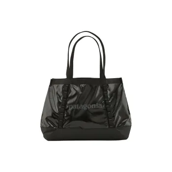 Patagonia Polyester Tote Bag, Shopping Bag, Handbag Regular Unisex Black
