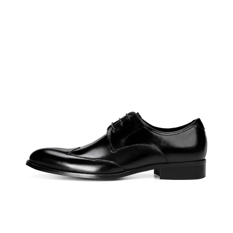 ASTON M.JAZZ Dress Shoes Men Low Top Black/Burgundy-1