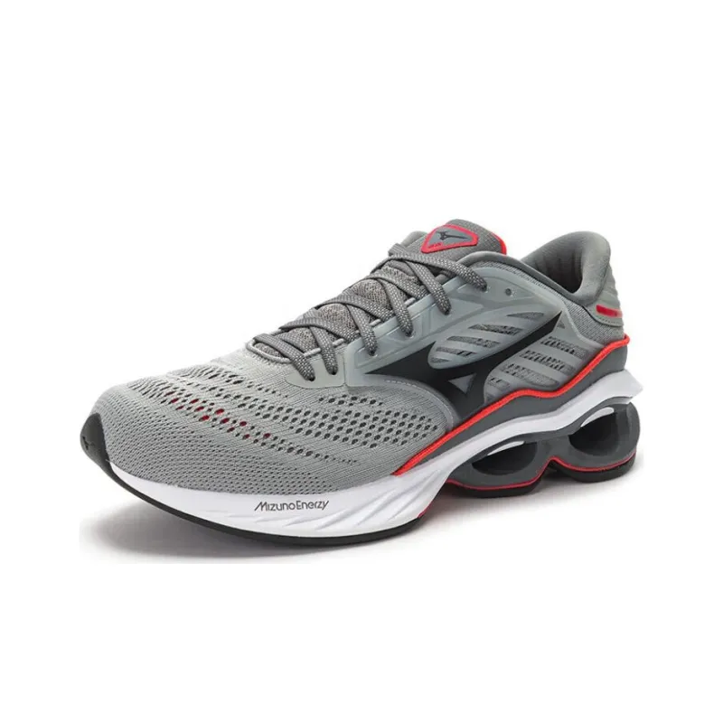 Mizuno Creation 23 Cushioning Anti-Slip And Wear-Resistant Low-Top Carbon Plate Casual Running Shoes Unisex Black Gray-1