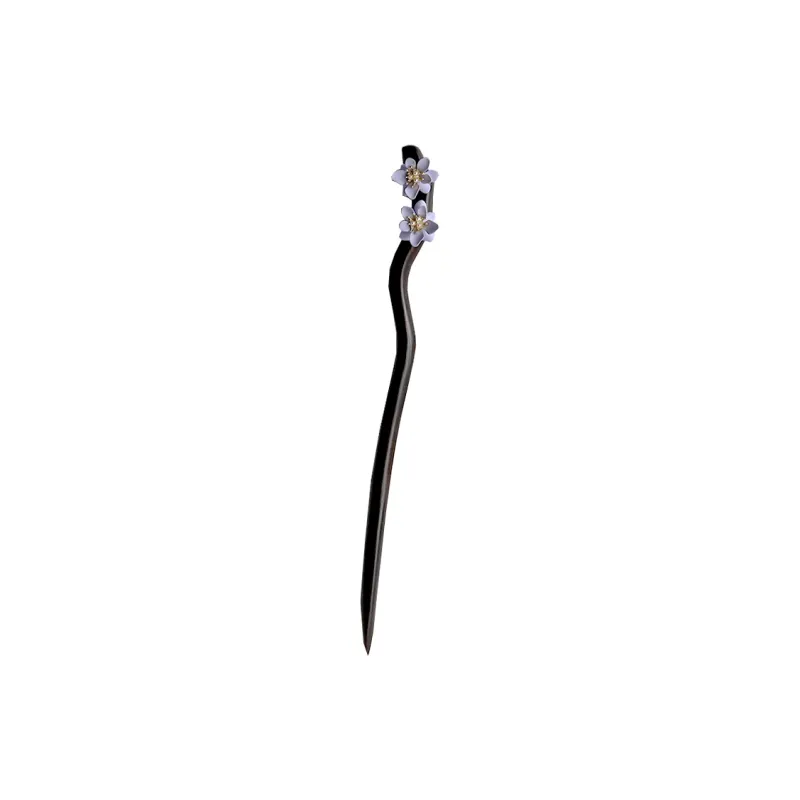 Red All Year Round Wooden Product Hairpins Women's Ebony-0