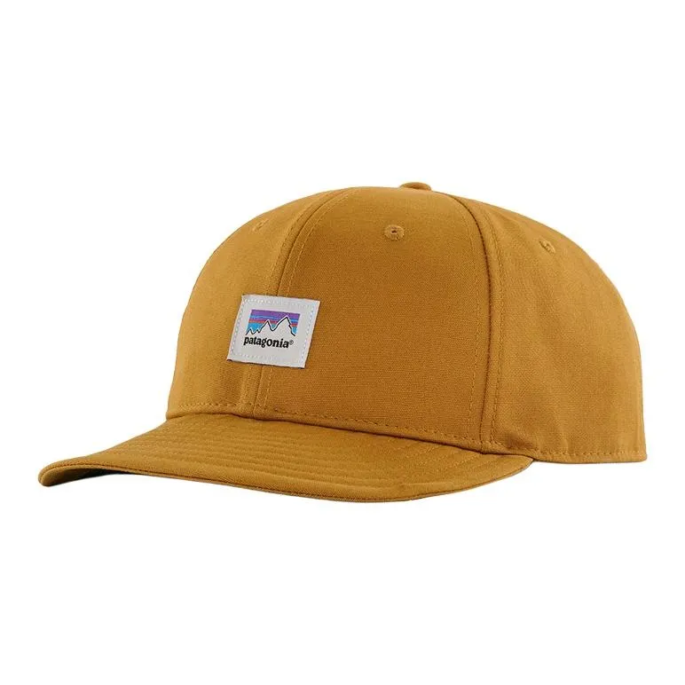 Patagonia Cotton Baseball Caps Unisex Blue/Yellow/Khaki-1