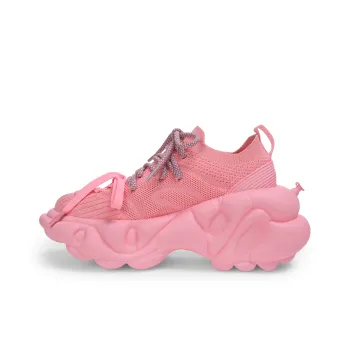 ZERO COSMOS Breathable Height Increase Low Top Chunky Sneakers Unisex Pink
