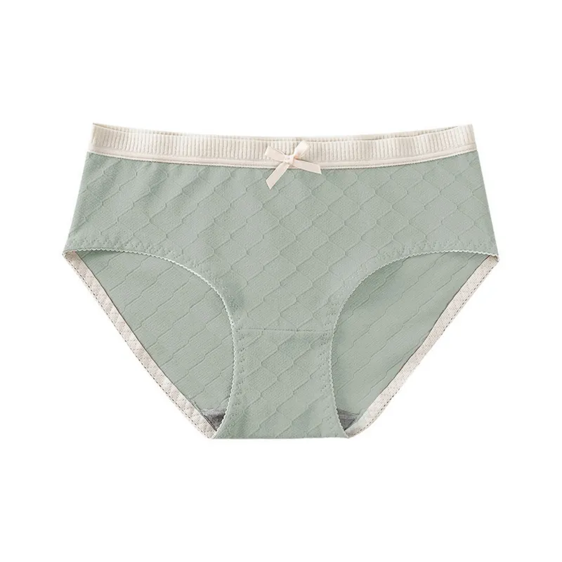 Flowers In Water Underpants Women's Green-0