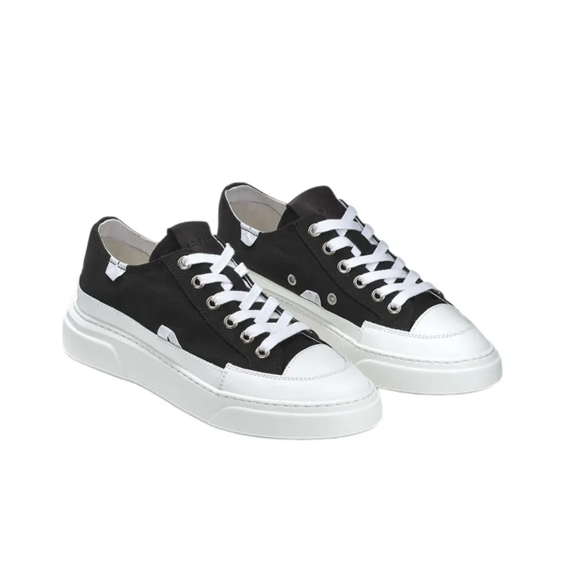 Inuikii Le Low-Top Canvas Shoes Men's Black-2