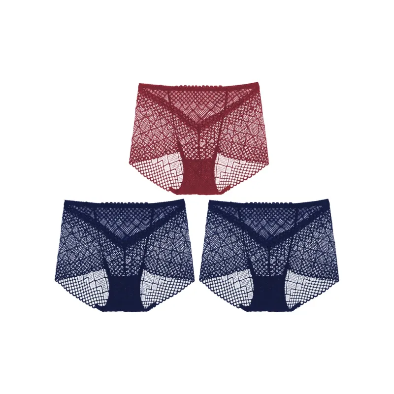 Flowers In Water Underpants Women's 3 Pack-7