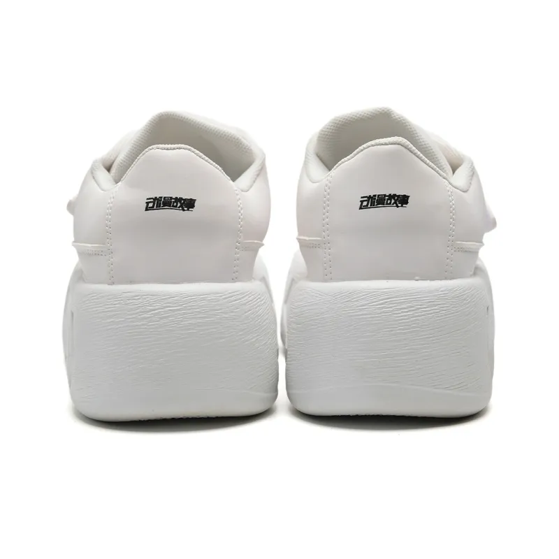 Anime Story Low-Top Skateboard Shoes Women's White-4
