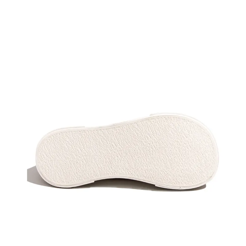 Feiyue Low Top Platform Canvas Shoes Women's Beige-4