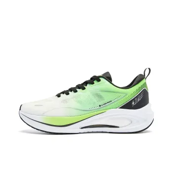 QIAODAN Phantom CITY Running Shoes Men Low Top Jordan White Flying Shadow Green