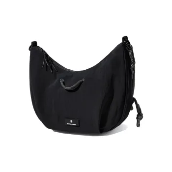 LIVEBOX EN DIRECT Nylon Dumpling Bag Shoulder Bag Crossbody Bag Large Size Unisex Black/Khaki