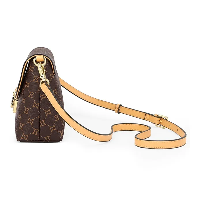 MashaLanti Crossbody Bags Dark Brown & Apricot-3