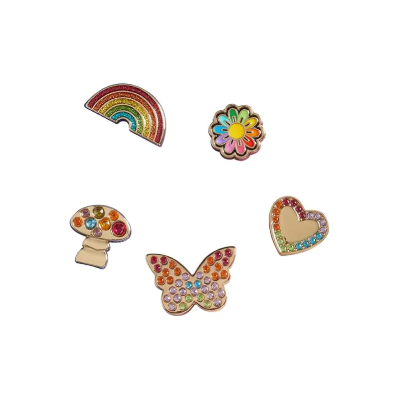 Crocs Acrylic Shoe Accessories Unisex Rainbow-1