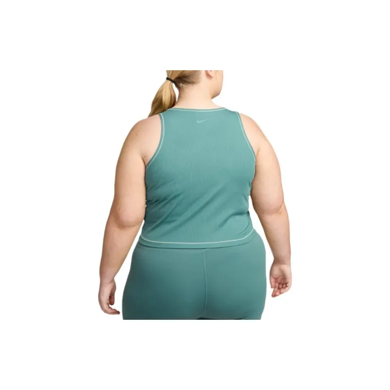 Nike One Fitted Women's Dri-FIT Ribbed Tank Top Plus Size-1