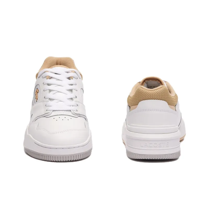LACOSTE Lineshot Low Top Skateboard Shoes Women's White-3