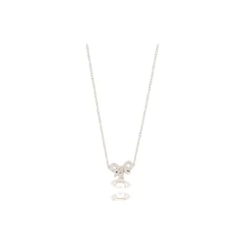 Vivienne Westwood 925 Sterling Silver Necklace, Cropped, Neck Chain Women's Silver, Transparent Ball