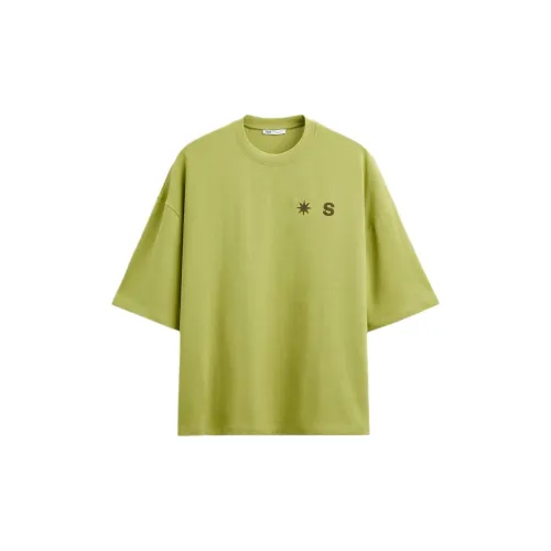 ZARA T-Shirts Men Green