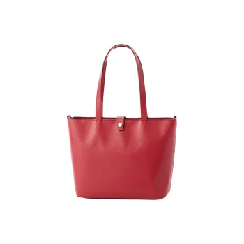 SAMANTHA THAVASA Cow Leather Tote Bag, Shopping Bag, Handbag, Shoulder Bag Regular Women's Red
