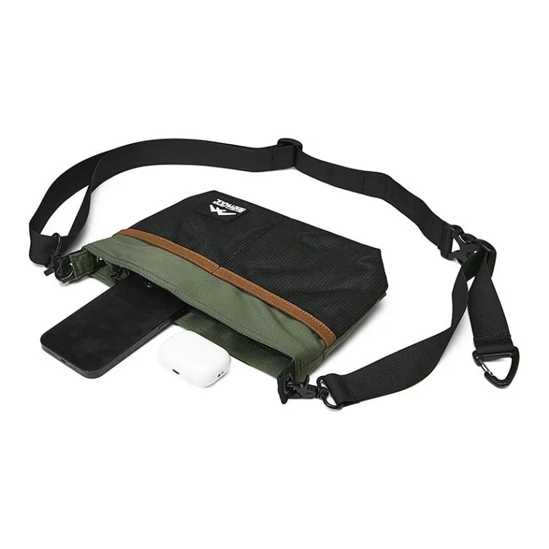 Skechers Fabric Crossbody Bag, Shoulder Bag Unisex Dark Ink Green-2