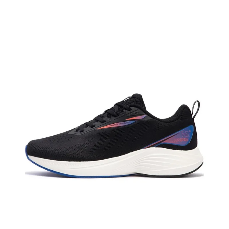 361° Cushioning Low-Top Running Shoes Men's Black Blue Red-0