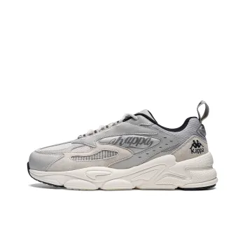 Kappa Anti Slip Wear Resistant Low Top Chunky Sneakers Unisex Cool Gray