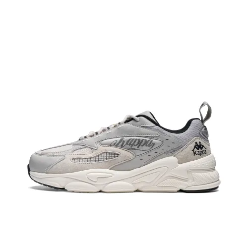 Kappa Anti Slip Wear Resistant Low Top Chunky Sneakers Unisex Cool Gray