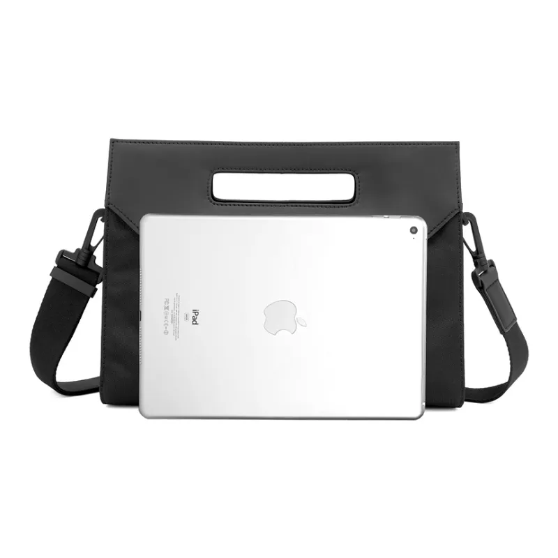 PIERRE CARDIN Ballistic Nylon Commute Versatile Men's Shoulder Bag Handbag Unisex Black-5