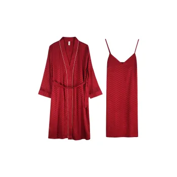 Xuan Liang Bath Robes Women's Maroon