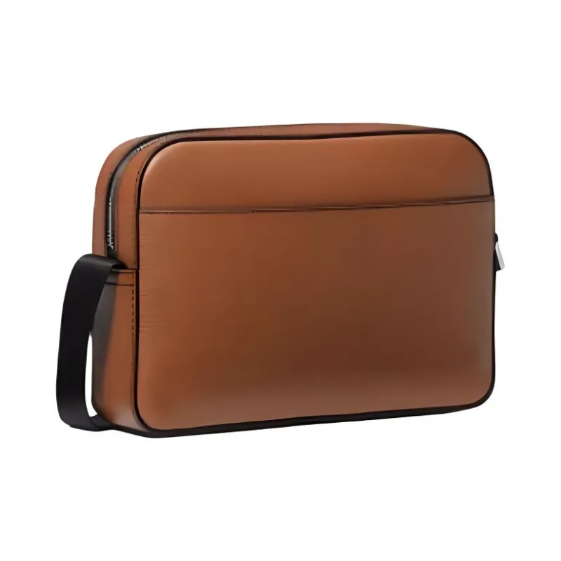 MICHAEL KORS Artificial Leather With Cow Leather Camera Bag, Shoulder Bag, Crossbody Bag Men's Leather Brown-2