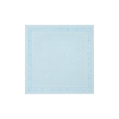 LOUIS VUITTON Silk Shawls Women's Blue
