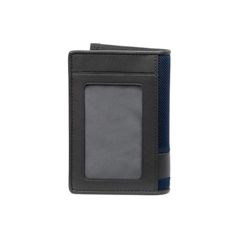 TUMI Nylon Card Holder Men's Marine Blue & Gray-2