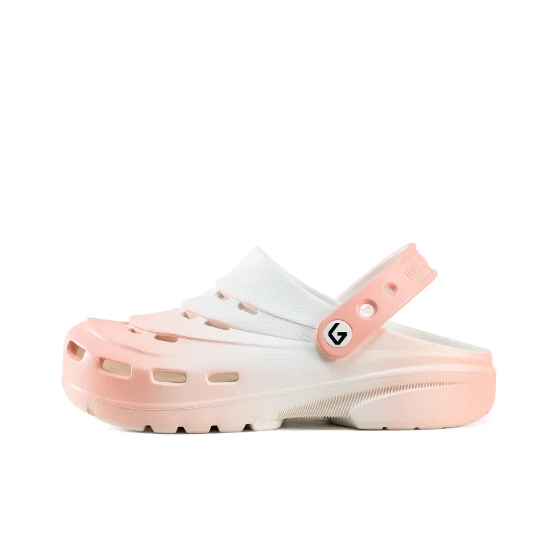 GOTO Classic Color Blocking Rendering Clogs Unisex Cherry Blossom Pink-0