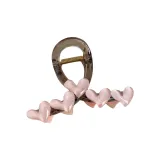 Pink Heart Medium Size Claw Clips