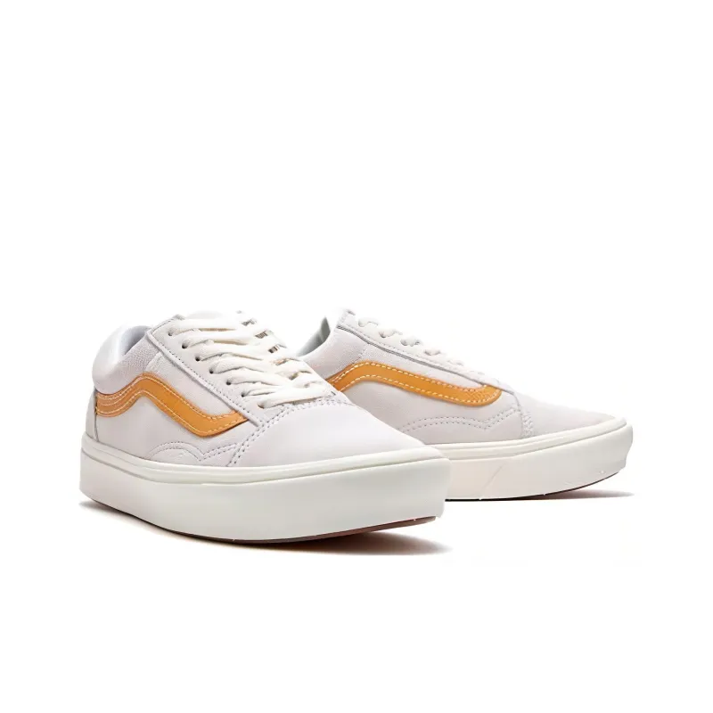 Vans Comfycush Old Skool Low Tops Casual Skateboarding Shoes Unisex Gray Orange-2