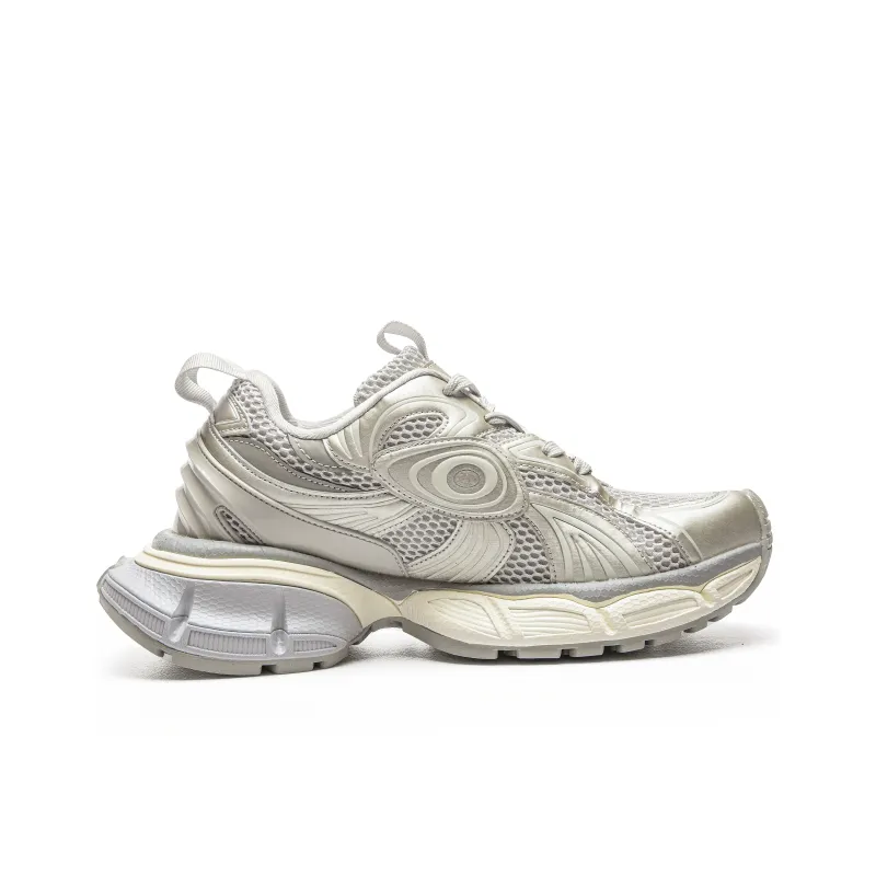 FINEPLAN Cushioning Anti-Slip And Wear-Resistant Low-Top Chunky Sneakers Unisex Silver Blue-13