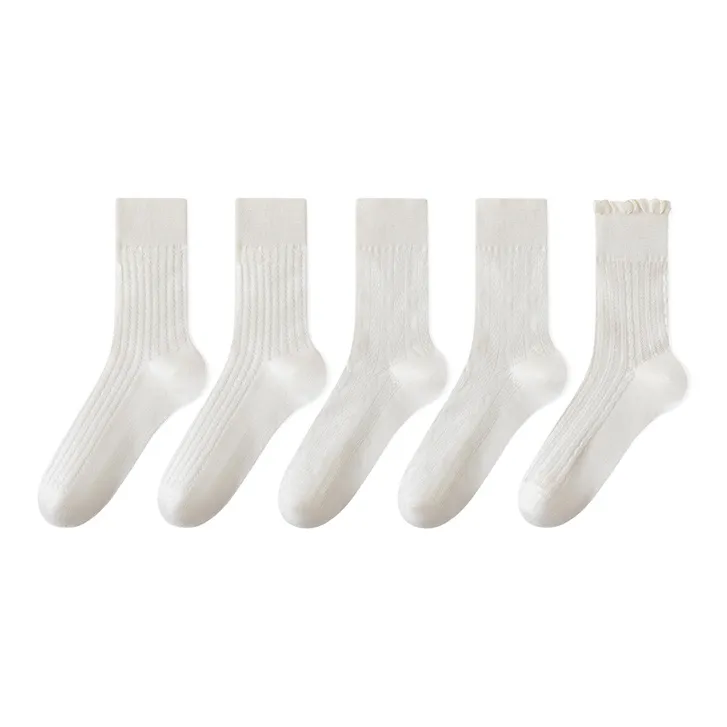 Moremoli Mid Calf Socks Women's 5 Pack-2