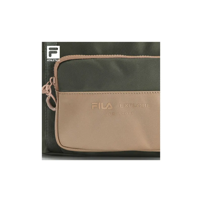 FILA Fabric Tote Bag, Shopping Bag, Handbag, Shoulder Bag Unisex Dark Gray Green-6