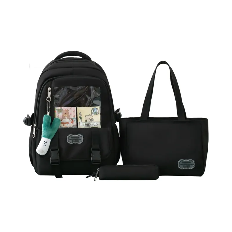 Alcohol Dragon Nylon Backpack Regular Unisex Green/Black/Pink/Purple-10