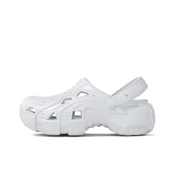 MAISON MISFIT 15 Gold Mask Clogs Unisex Shell White