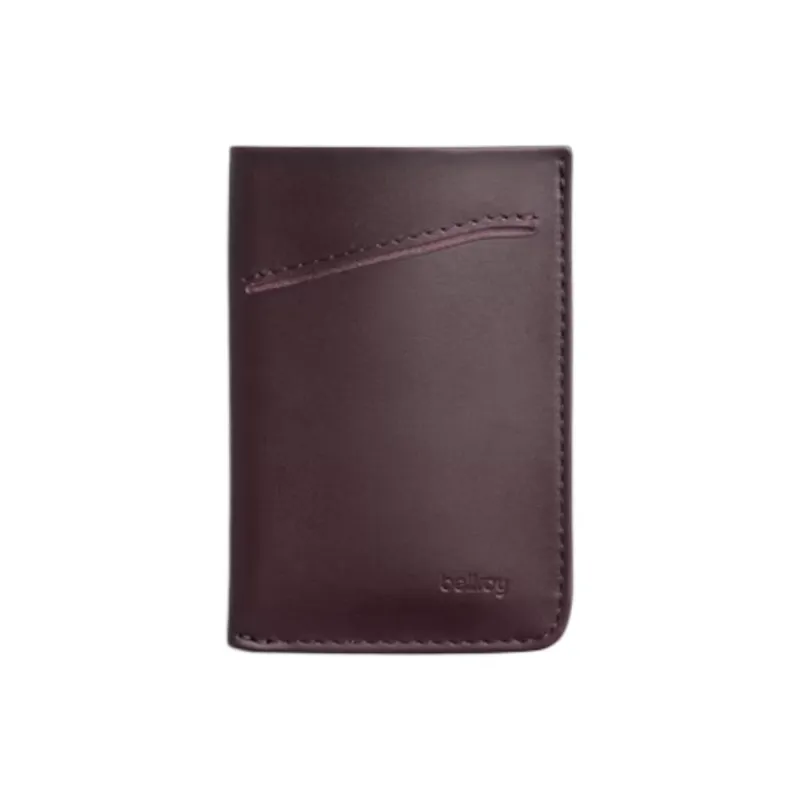 BELLROY Leather Card Holder Card Holder Unisex Purple Brown-0
