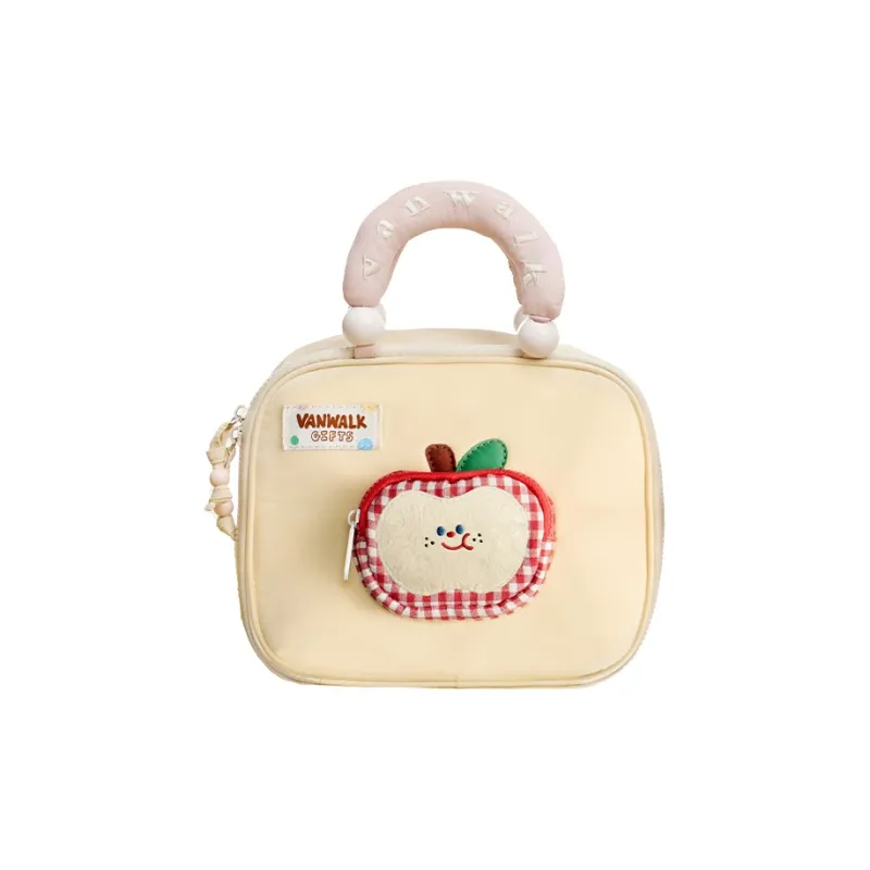 VANWALK Polyester Layered Toiletry, Makeup, And Storage Bag, Handbag Regular Women's Multicolor-5